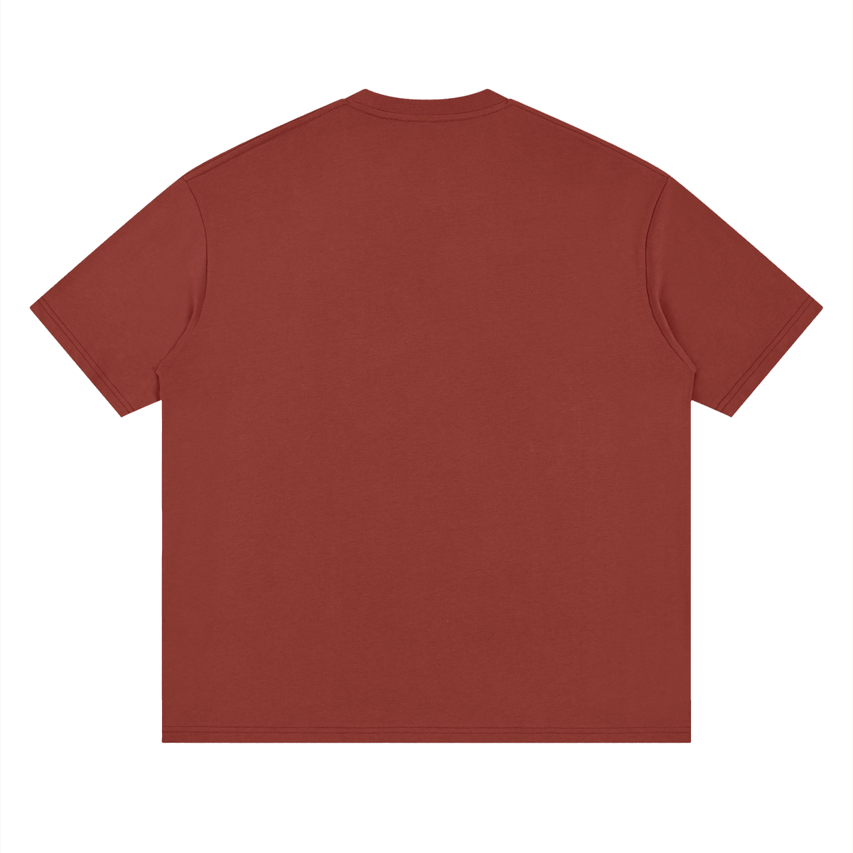 Back view of the Isabela Puerto Rico tee in Brick Red.