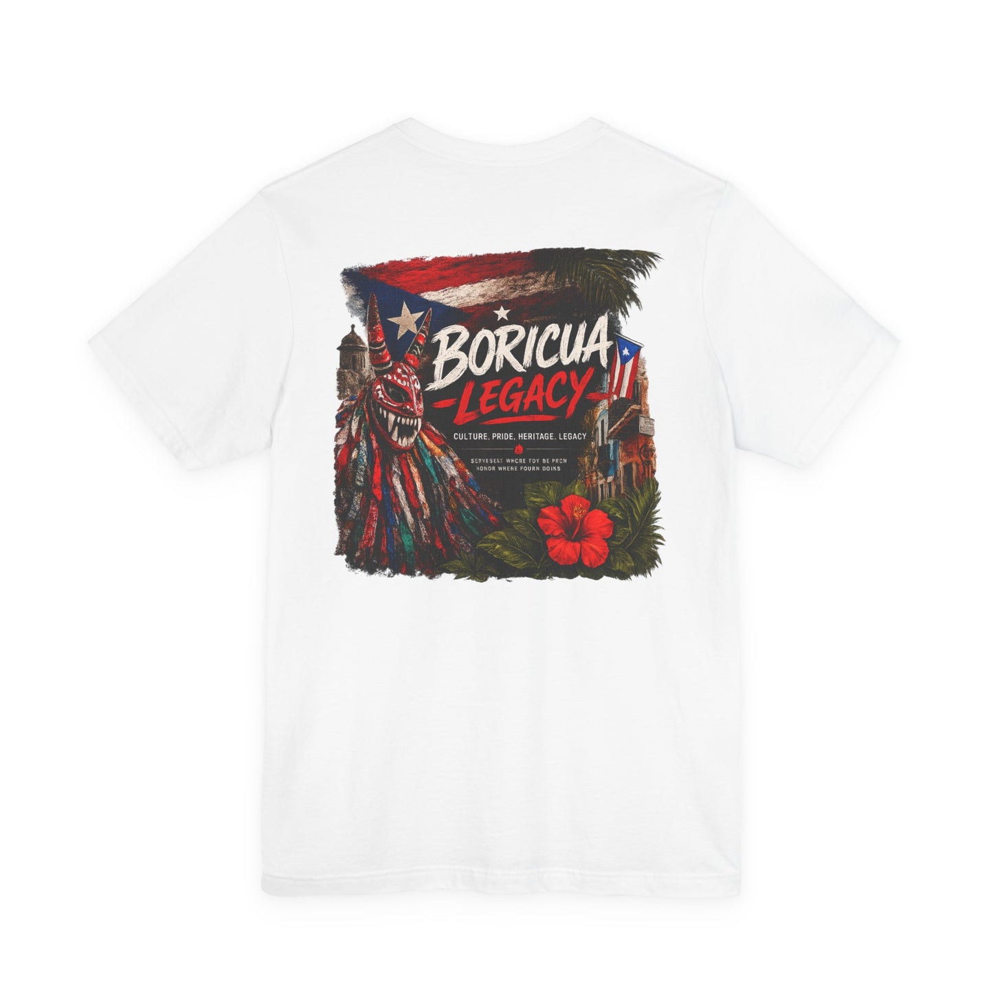 Boricua Legacy T-Shirt — Puerto Rican Vejigante Graphic Tee