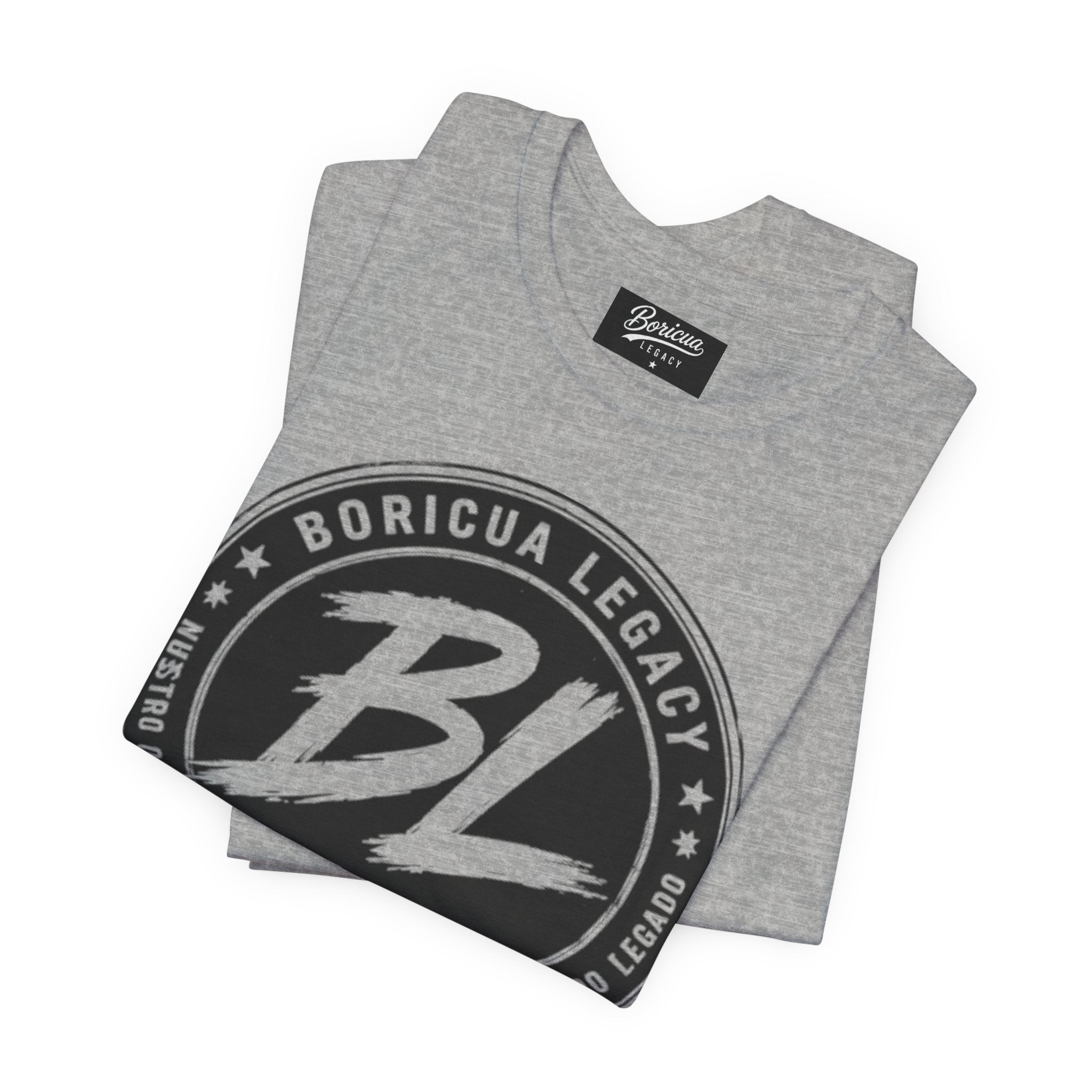Black and White Logo Boricua Legacy