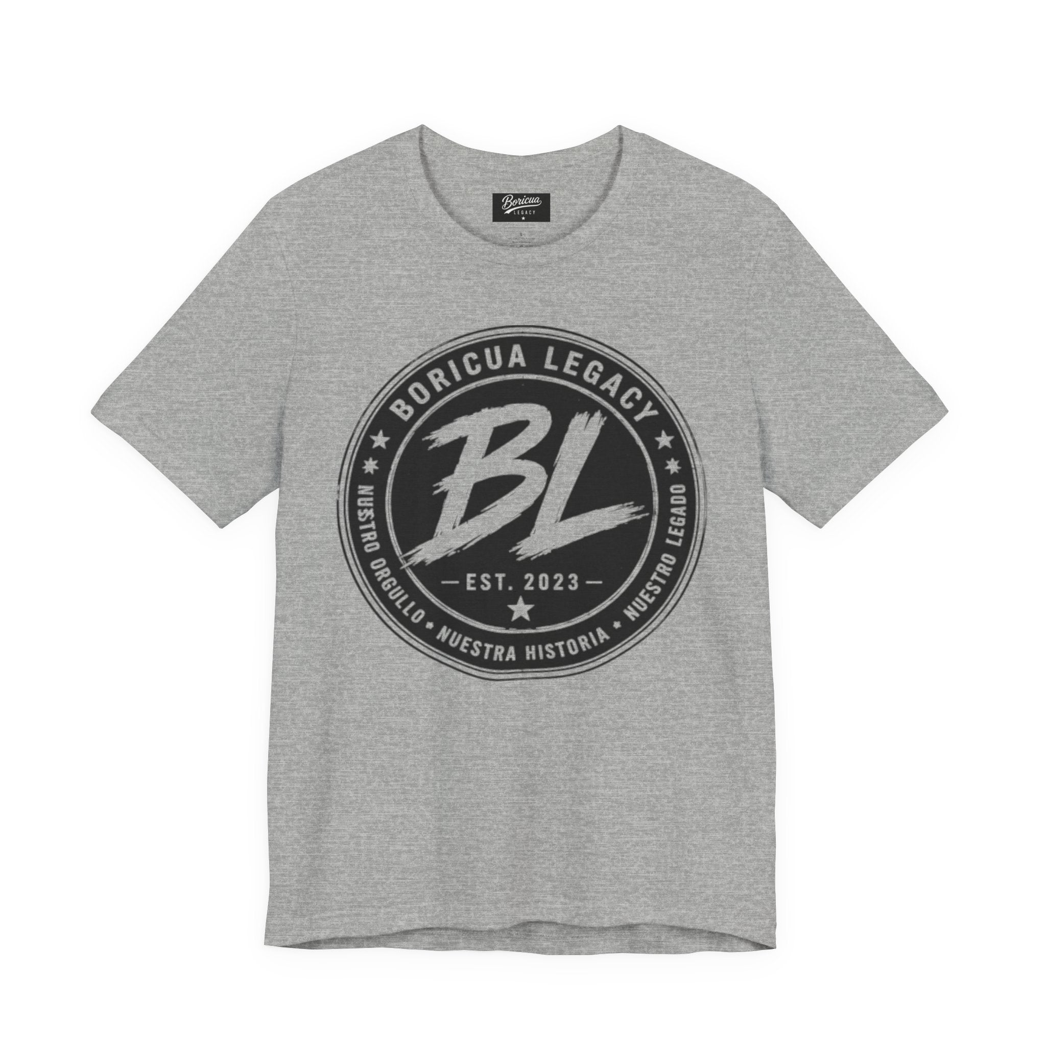 Black and White Logo Boricua Legacy