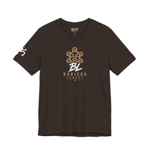 Borikén Taíno Sun tee back view — Puerto Rican indigenous pride