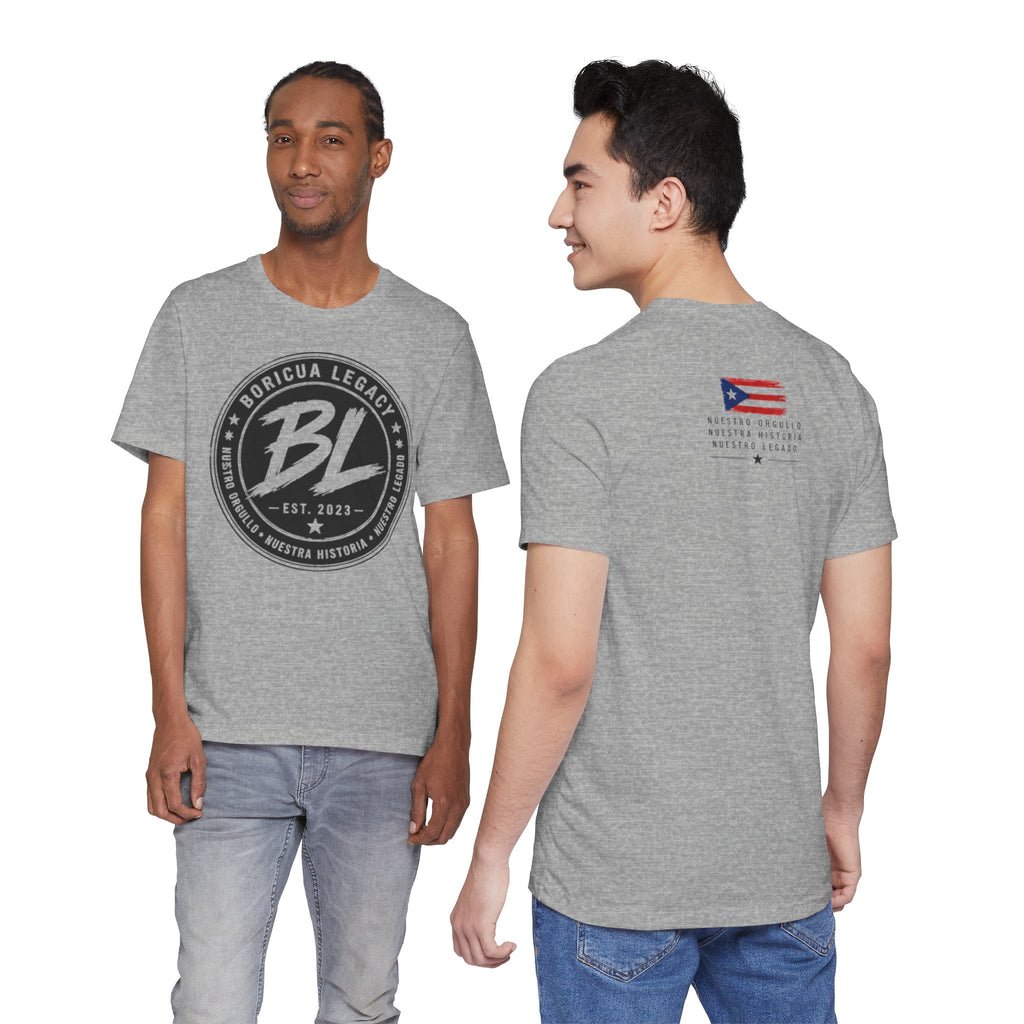 Black and White Logo Boricua Legacy