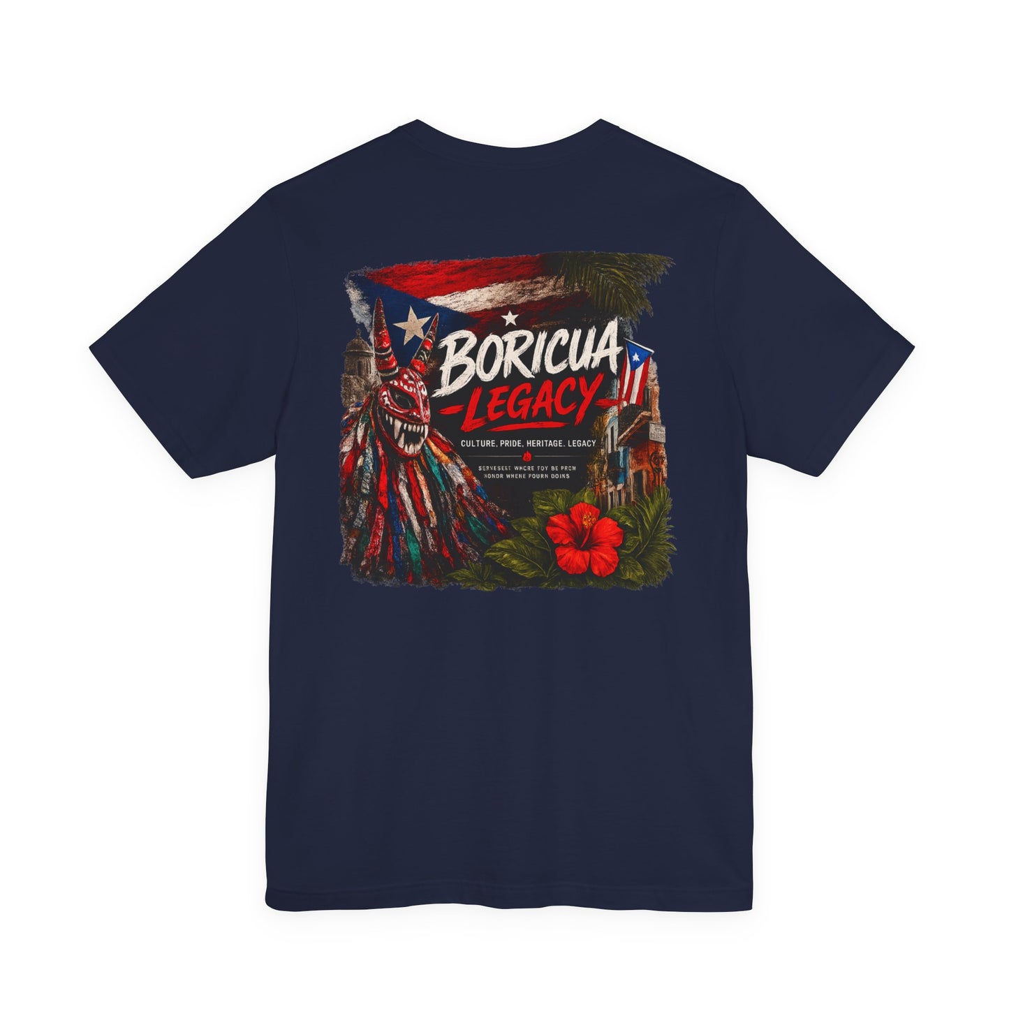 Boricua Legacy T-Shirt — Puerto Rican Vejigante Graphic Tee