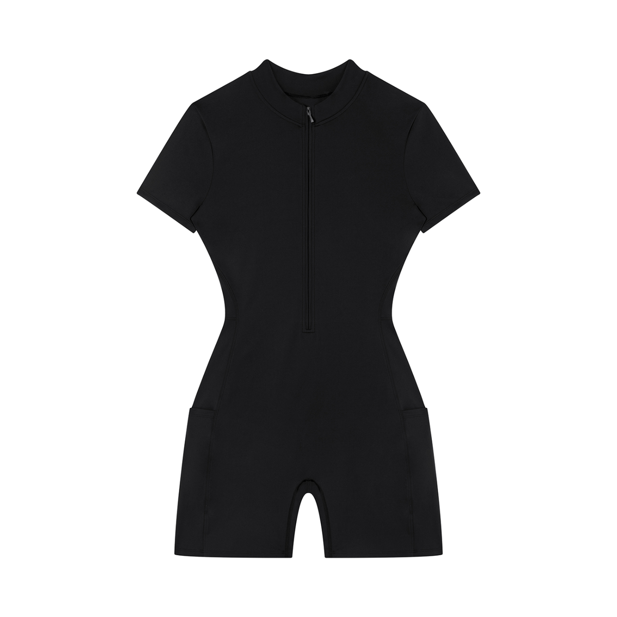 Puerto Rico Seal Romper in black, front