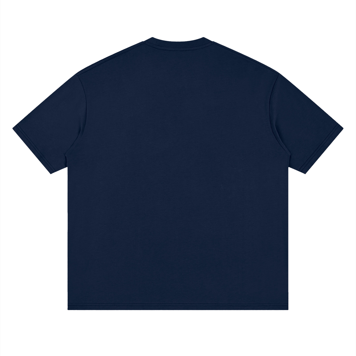 Back view of the flor de maga tee in Navy Blue.