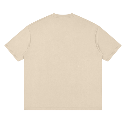 Back view of the Adjuntas Puerto Rico tee in Gray Apricot.