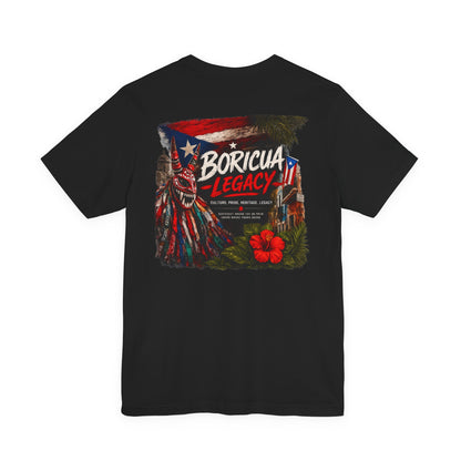 Boricua Legacy T-Shirt — Puerto Rican Vejigante Graphic Tee — Boricua Legacy Puerto Rican apparel
