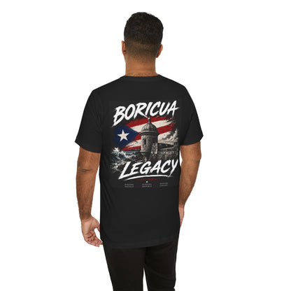Puerto Rico Flag Castillo T-Shirt – Boricua Heritage Graphic Tee