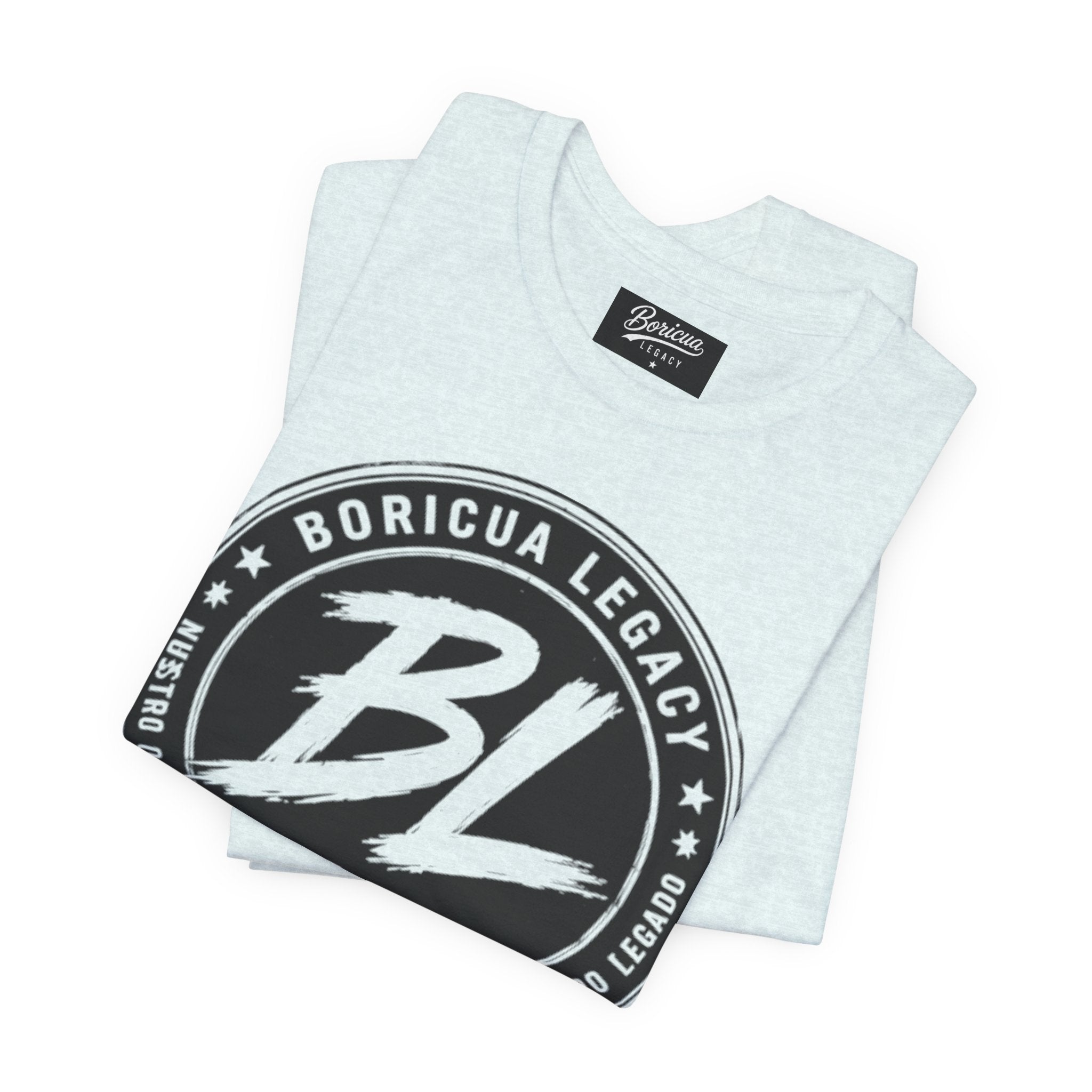 Black and White Logo Boricua Legacy