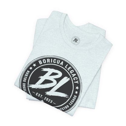 El Clásico — Boricua Legacy B&W Logo Tee