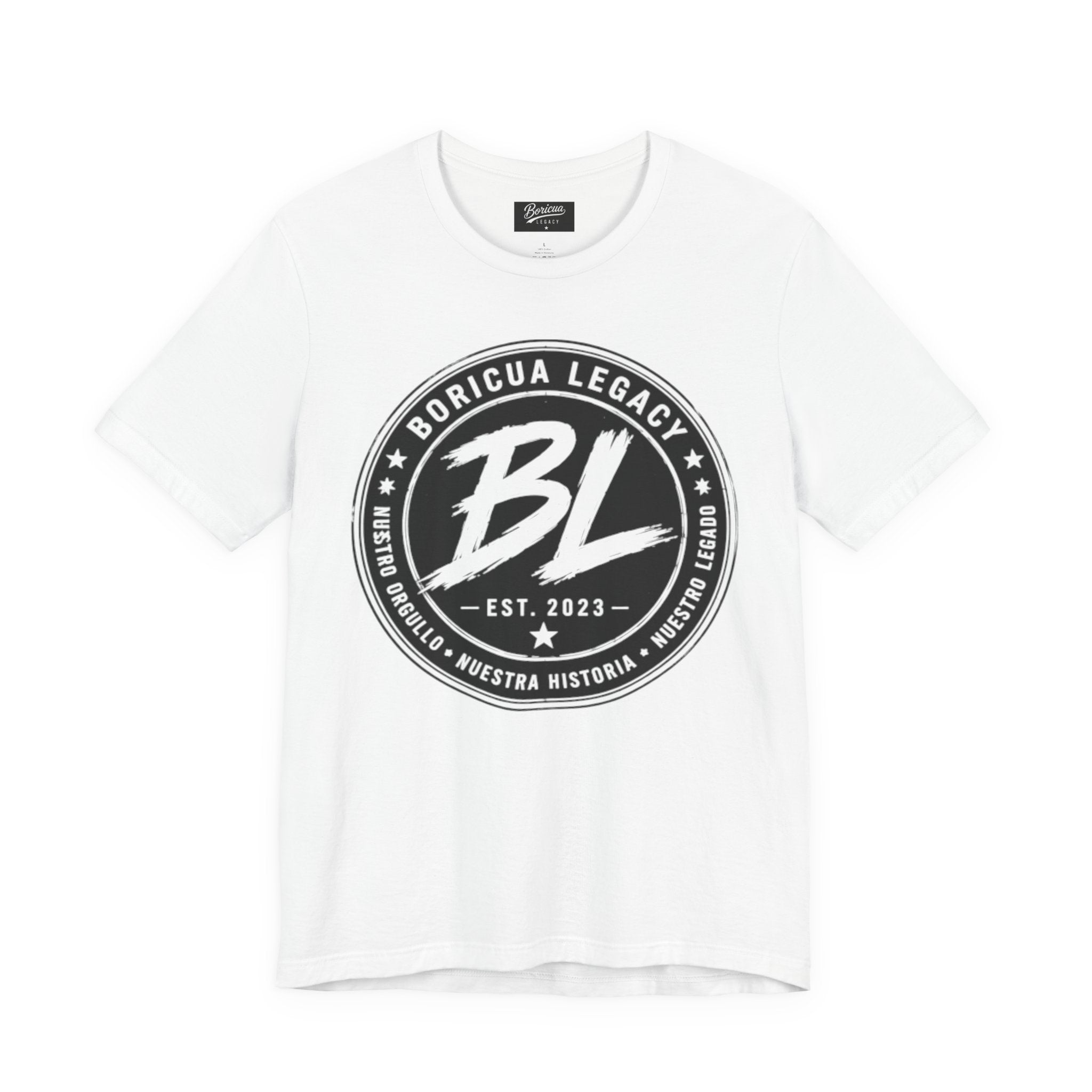 Black and White Logo Boricua Legacy