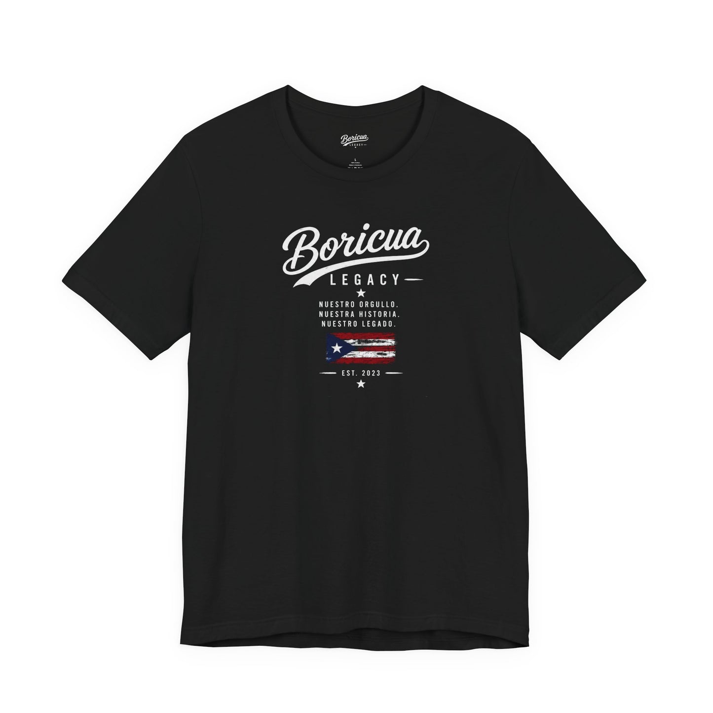La Bandera — Puerto Rican Pride Tee — Boricua Legacy Puerto Rican apparel