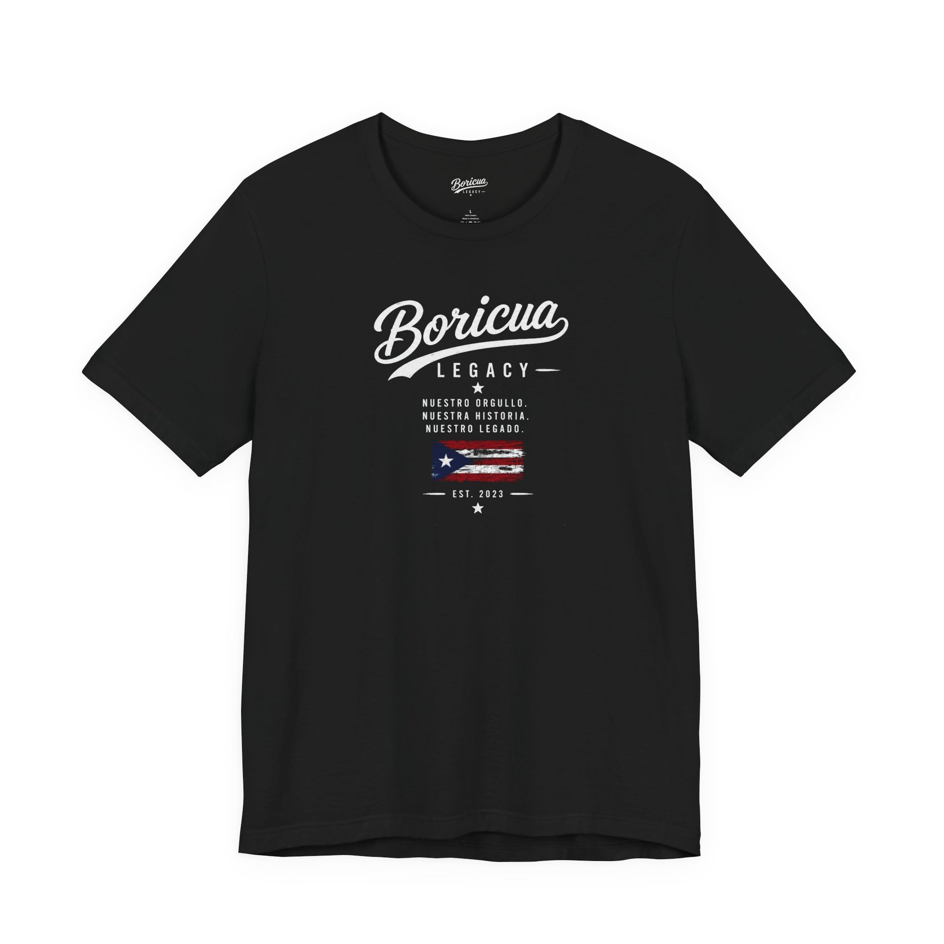 La Bandera — Puerto Rican Pride Tee — Boricua Legacy Puerto Rican apparel