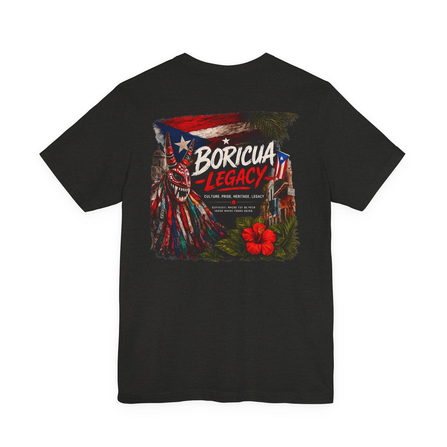 Boricua Legacy T-Shirt — Puerto Rican Vejigante Graphic Tee