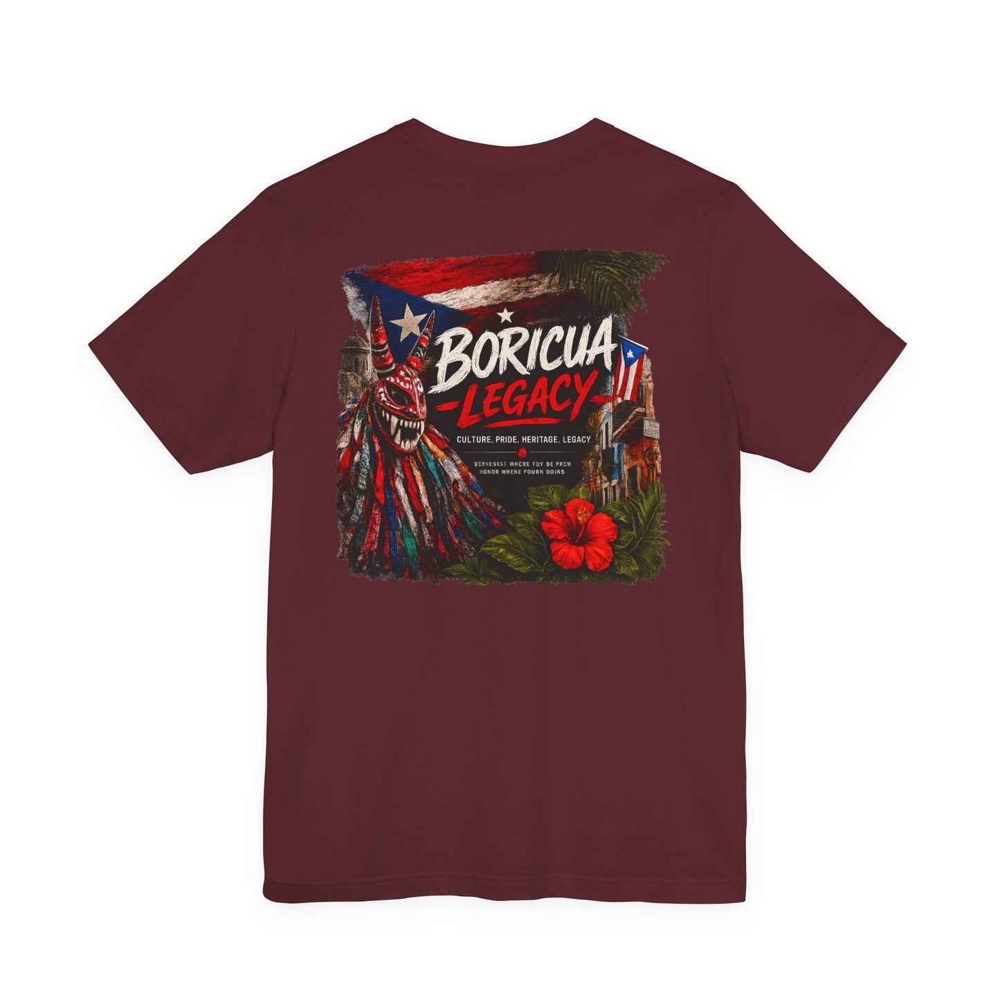Boricua Legacy T-Shirt — Puerto Rican Vejigante Graphic Tee