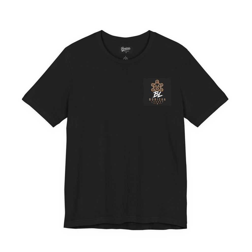 Boricua Legacy T-Shirt — Puerto Rican Pride Tee with Coquí & Flag Design