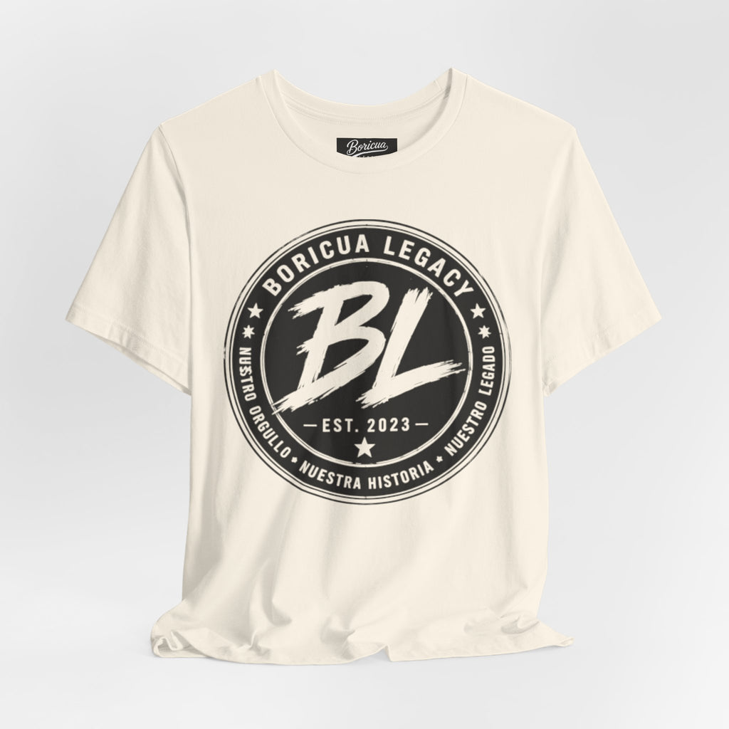 Black and White Logo Boricua Legacy