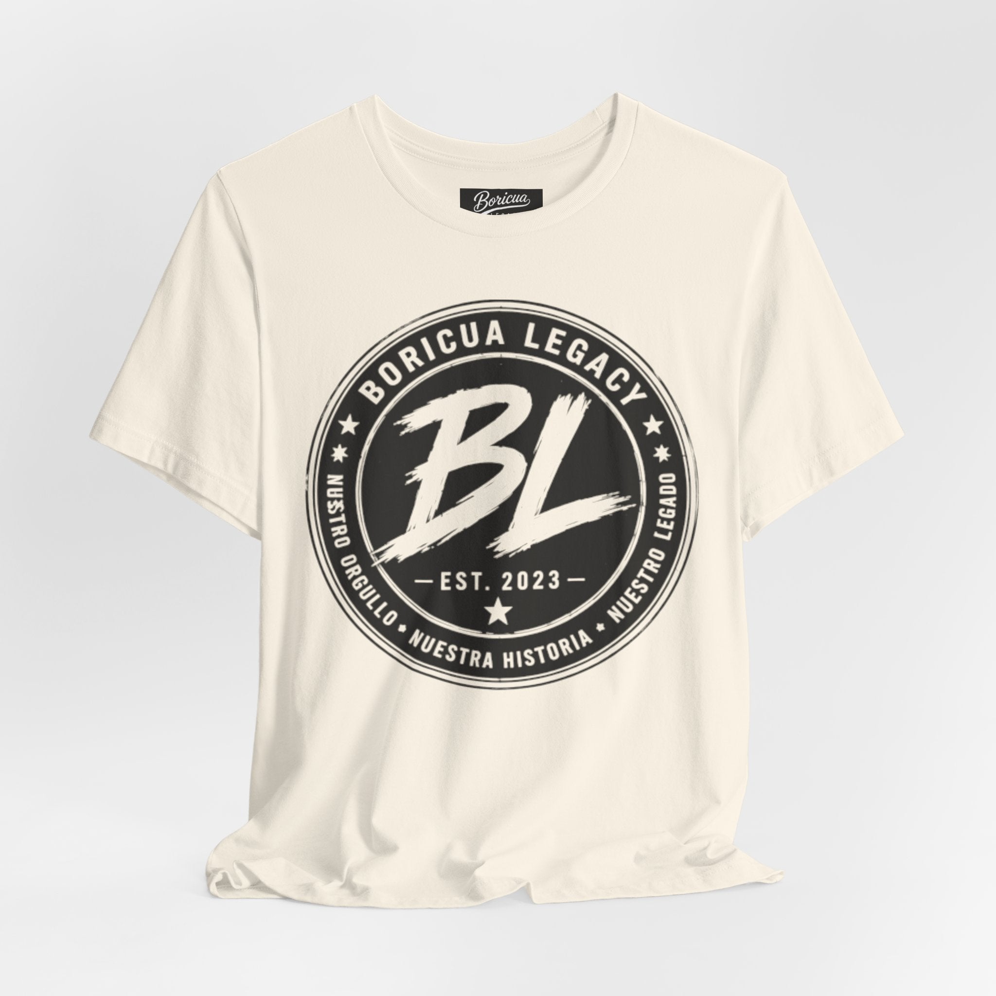 Black and White Logo Boricua Legacy