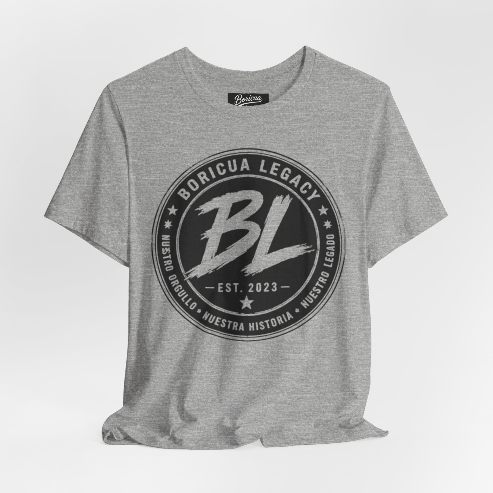 Black and White Logo Boricua Legacy