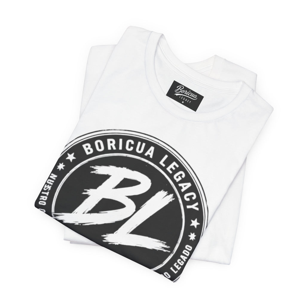 Black and White Logo Boricua Legacy