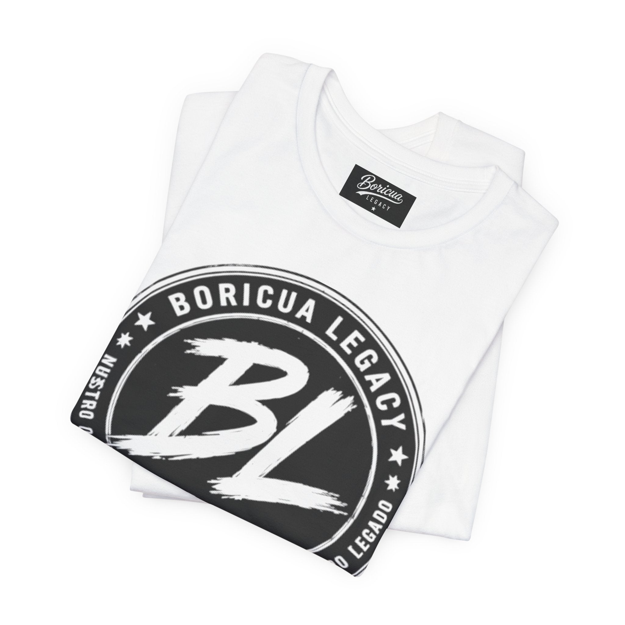 Black and White Logo Boricua Legacy