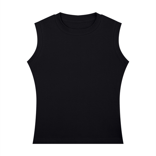 Isla del Encanto Tank in black, front