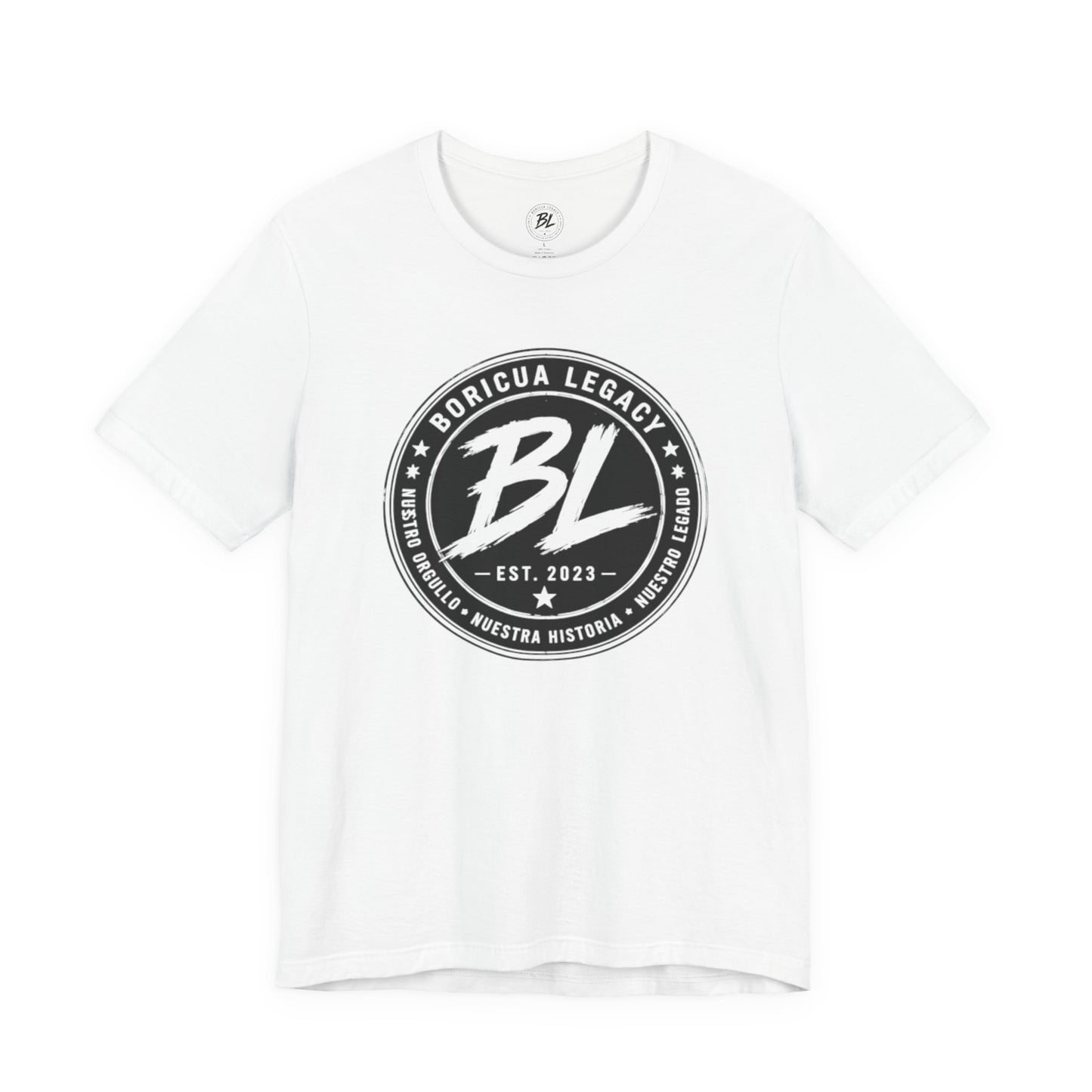 El Clásico — Boricua Legacy B&W Logo Tee
