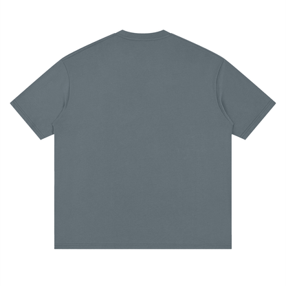 Back view of the San Sebastian Puerto Rico tee in Gray Blue.