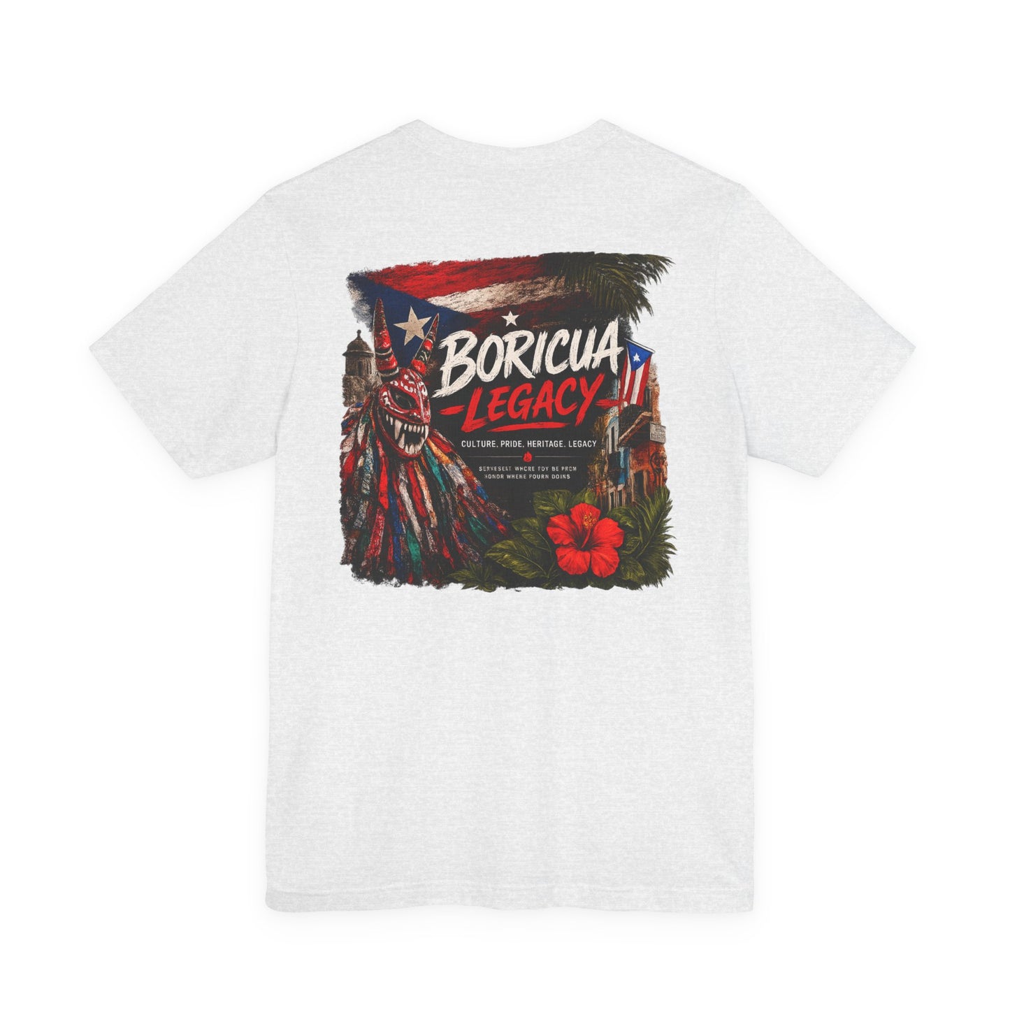 Boricua Legacy T-Shirt — Puerto Rican Vejigante Graphic Tee