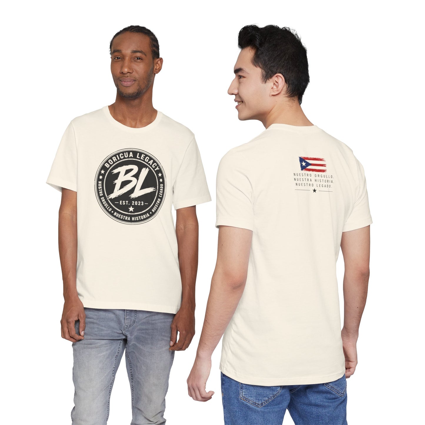 El Clásico — Boricua Legacy B&W Logo Tee