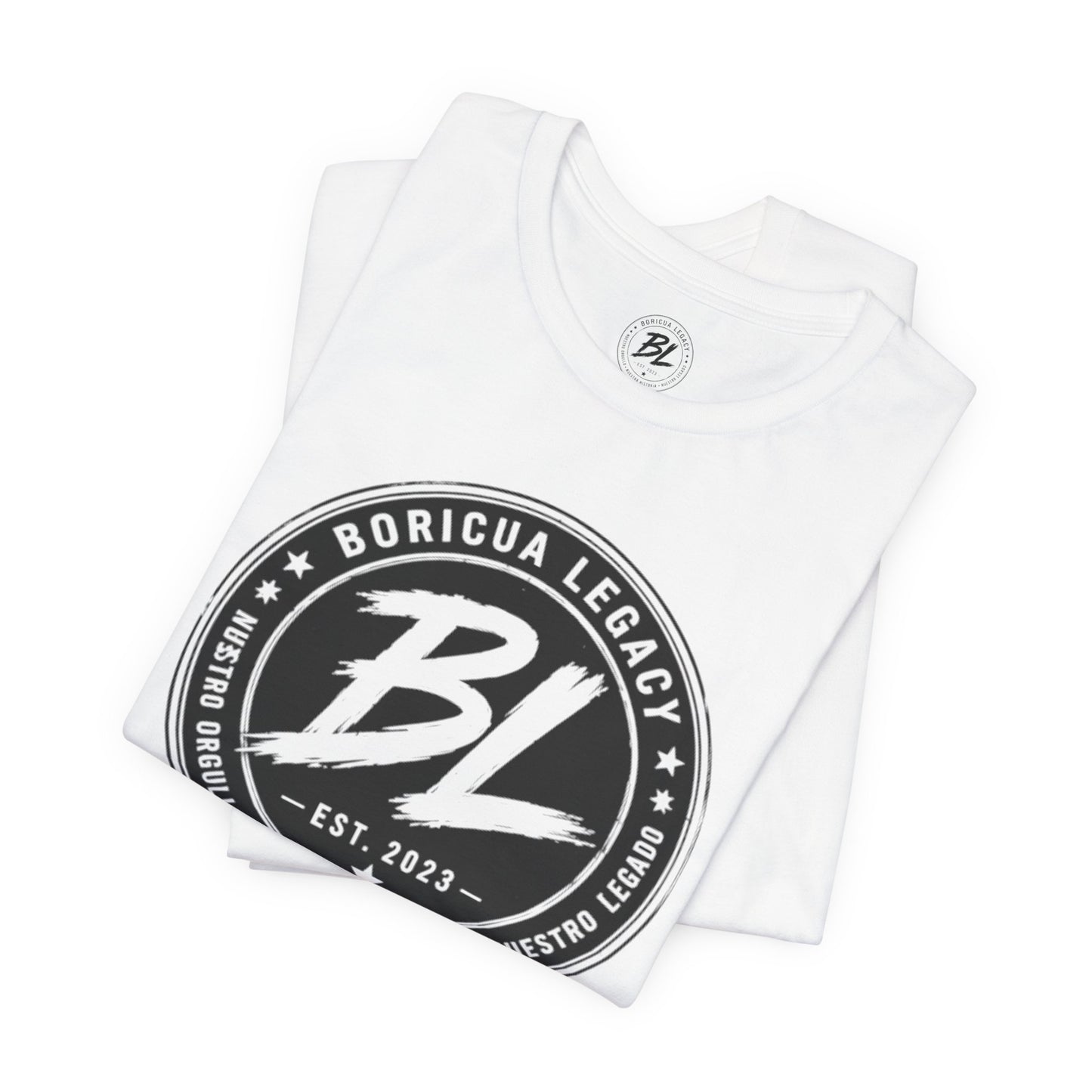 El Clásico — Boricua Legacy B&W Logo Tee