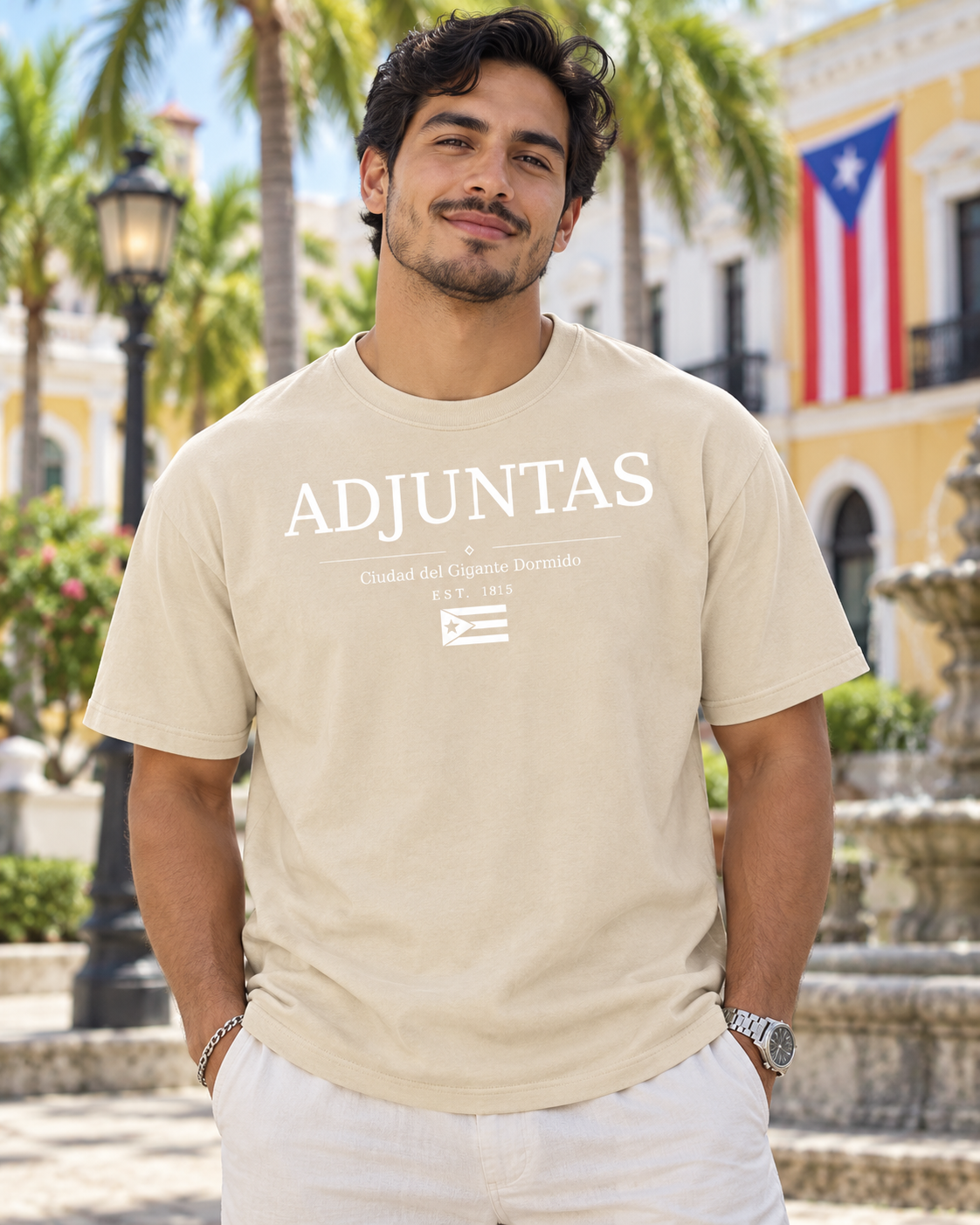 Adjuntas Puerto Rico Tee – Boricua Legacy Puerto Rican apparel product photo