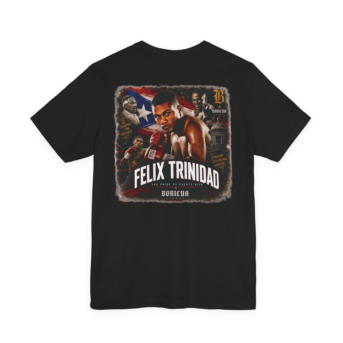 Felix Trinidad Tribute T-Shirt — Puerto Rican Boxing Champion Graphic Tee