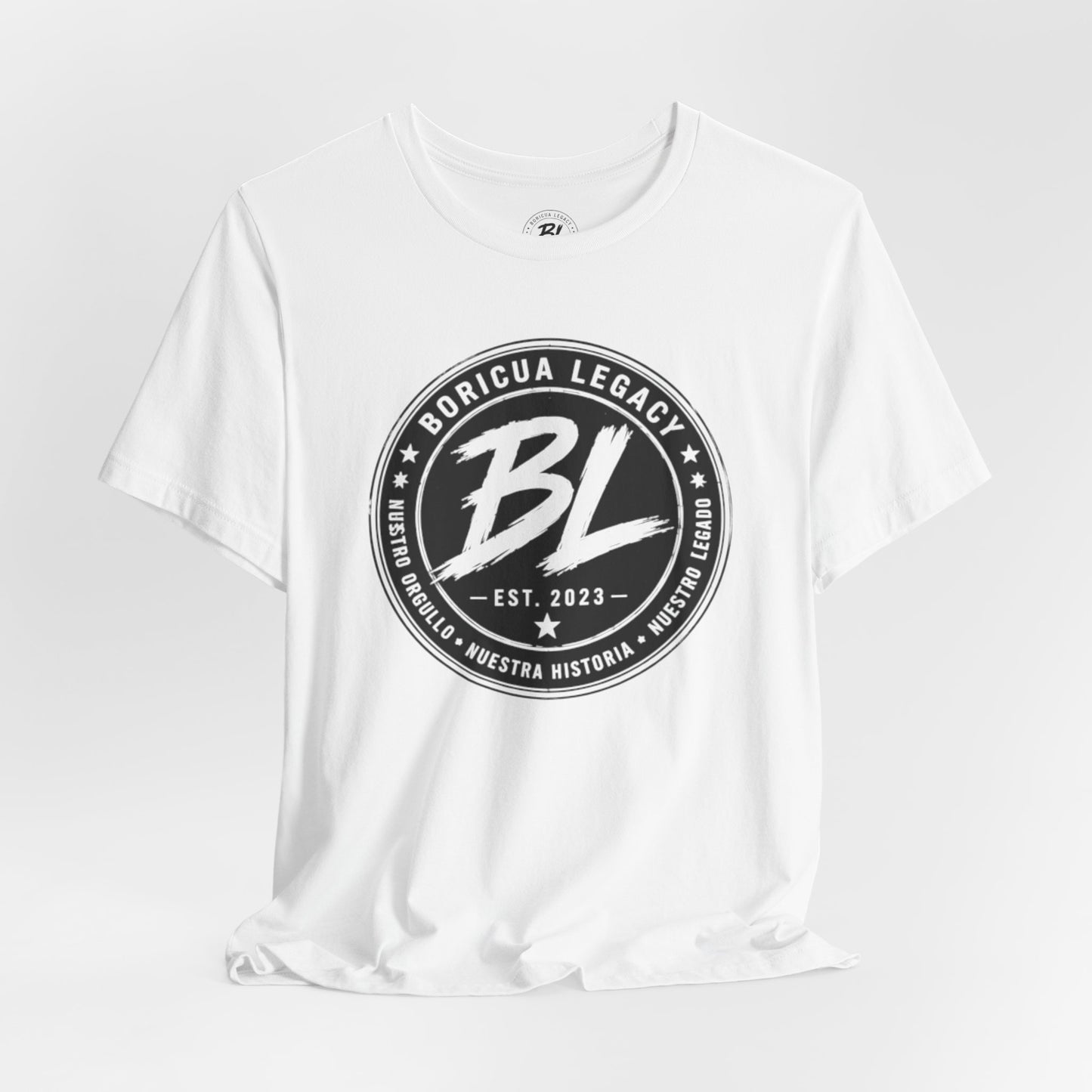 El Clásico — Boricua Legacy B&W Logo Tee