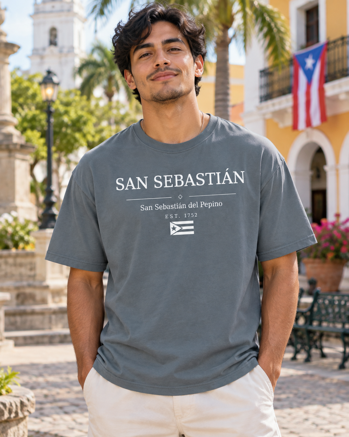 San Sebastián Puerto Rico Tee – Boricua Legacy Puerto Rican apparel product photo
