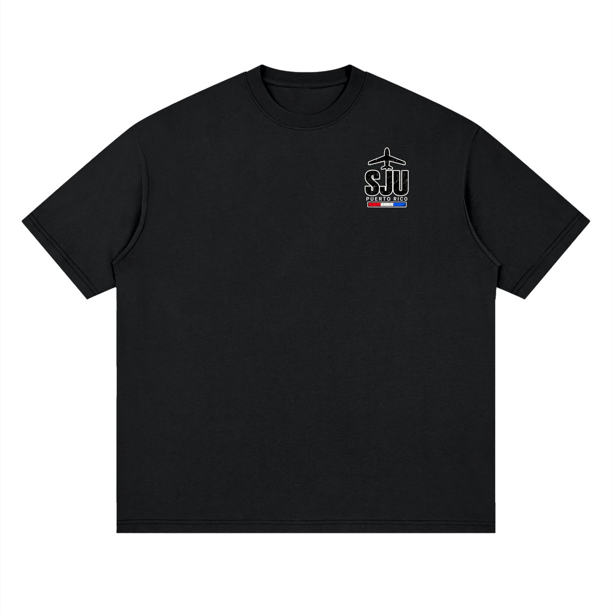 SJU Tee (Black) – Boricua Legacy Puerto Rican apparel product photo
